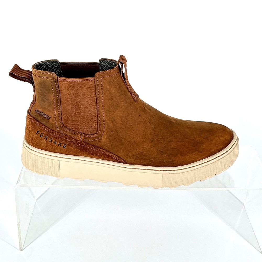 Forsake Women Size 7 Lucie Chelsea Waterproof Boots NEW Brown Leather Suede $140